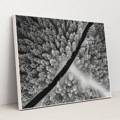 A Line Drawn in Winter by Michael Hacker - White Frame Stretchiez