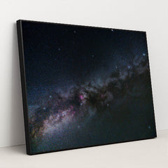 A night sky filled with lots of stars by Tiago Ferreira - Black Frame Stretchiez