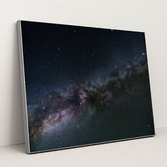A night sky filled with lots of stars by Tiago Ferreira - Silver Frame Stretchiez