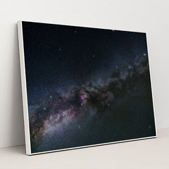 A night sky filled with lots of stars by Tiago Ferreira - White Frame Stretchiez