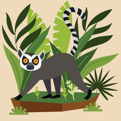 Lemur in the Jungle by Swati B
