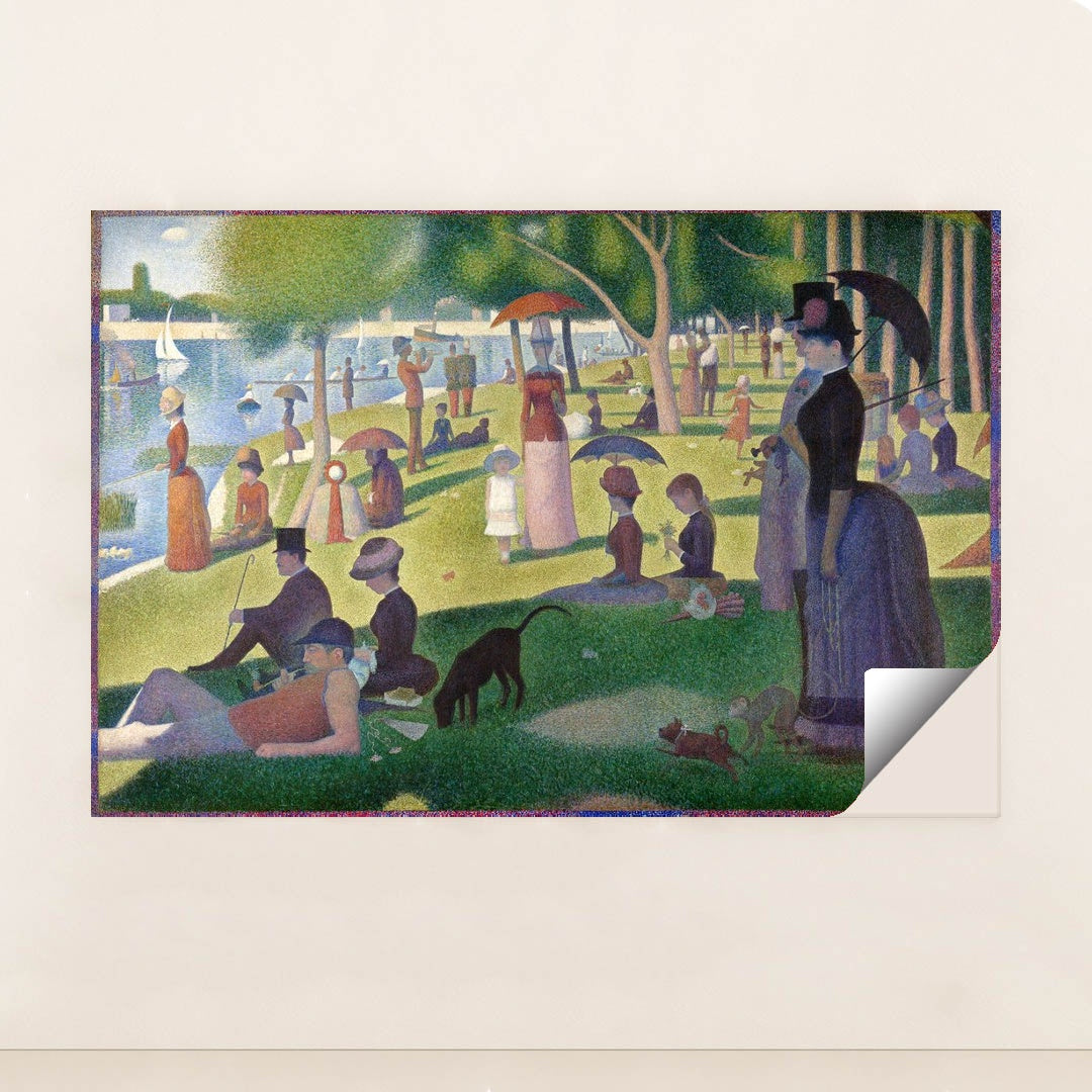 A Sunday Afternoon on the Island of La Grande Jatte by Georges Seurat - Peeliez