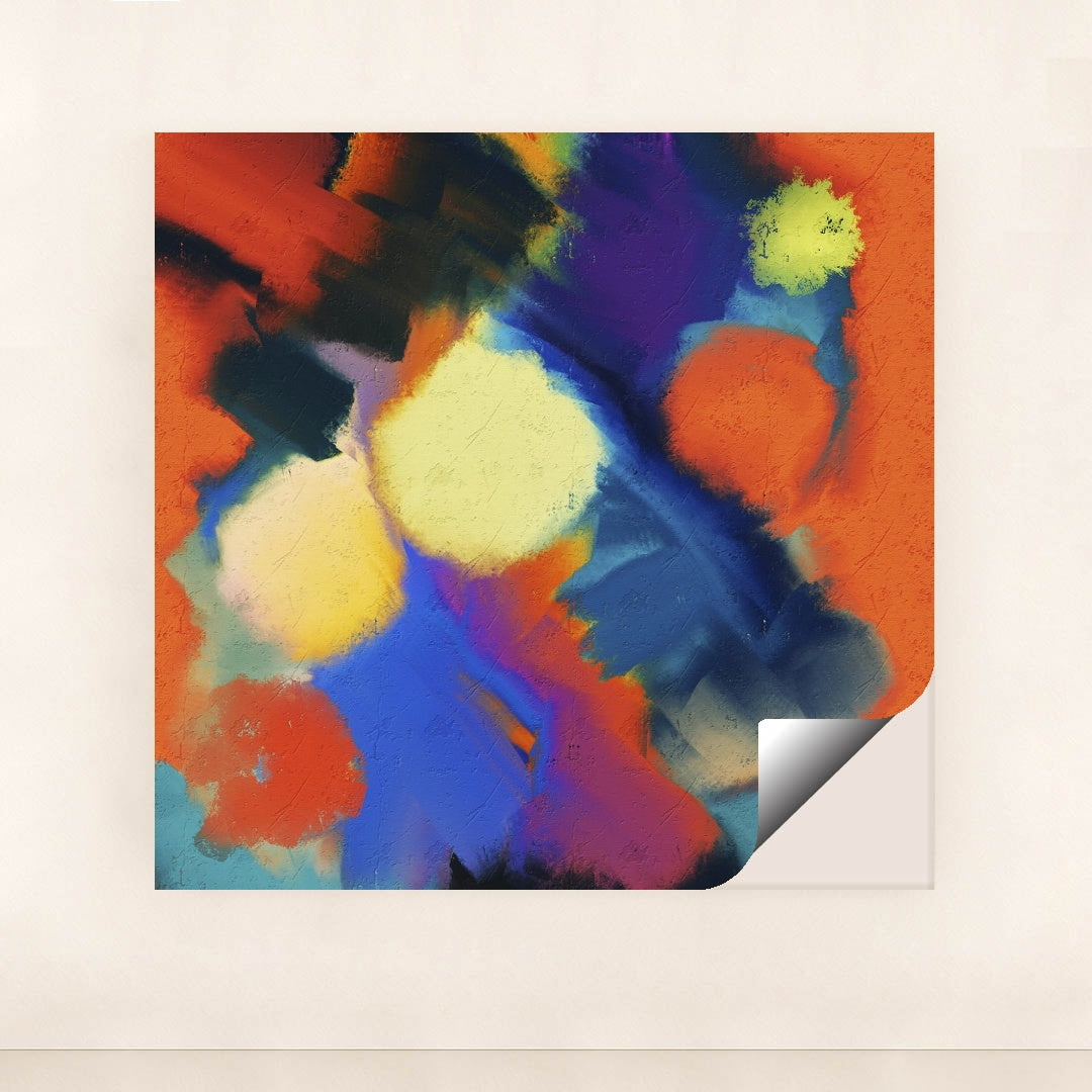 Color Burst With Bold Strokes by Steve Johnson - Peeliez