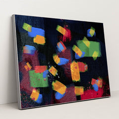 Expressionism With Textured Brushstrokes by Steve Johnson - Silver Frame Stretchiez