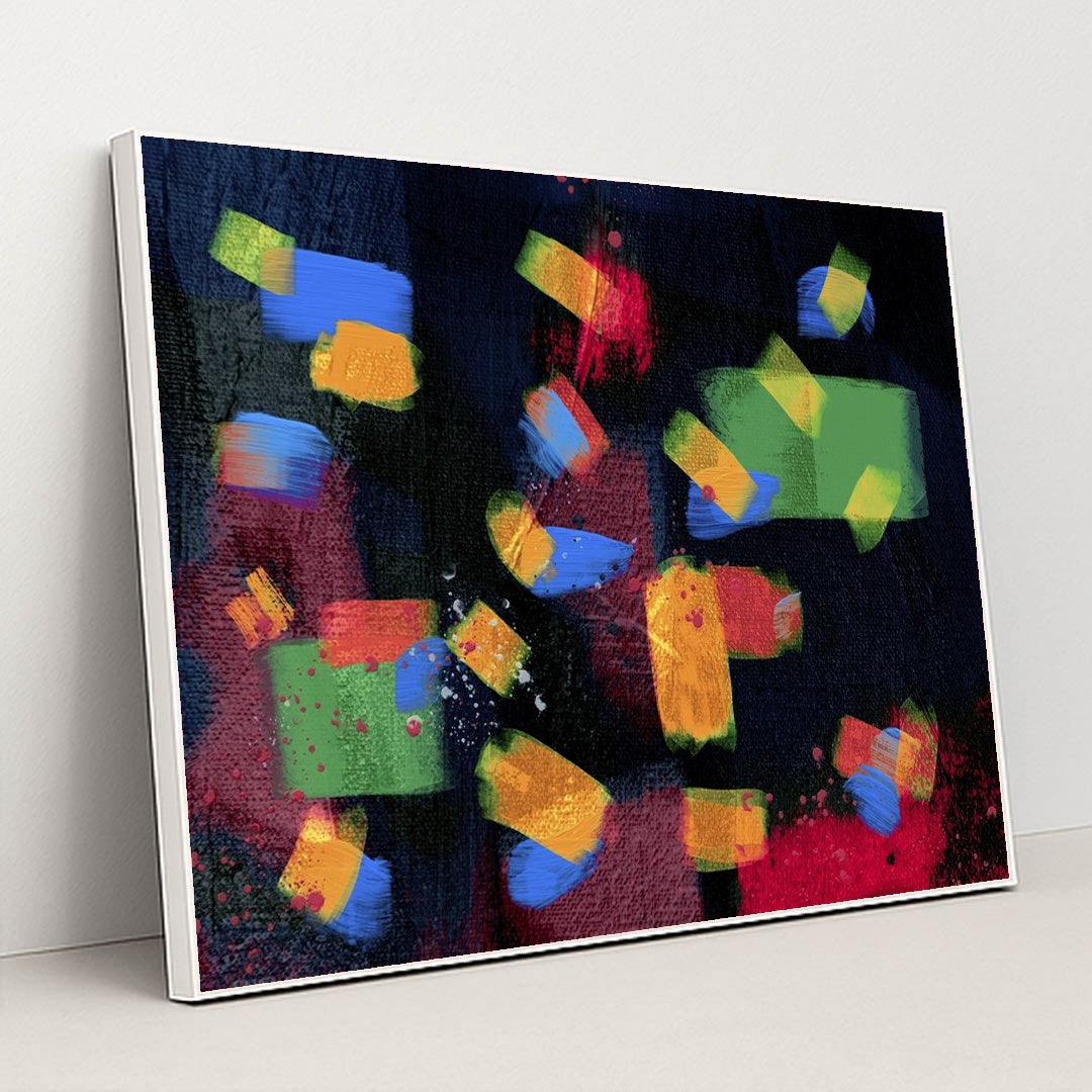 Expressionism With Textured Brushstrokes by Steve Johnson - White Frame Stretchiez