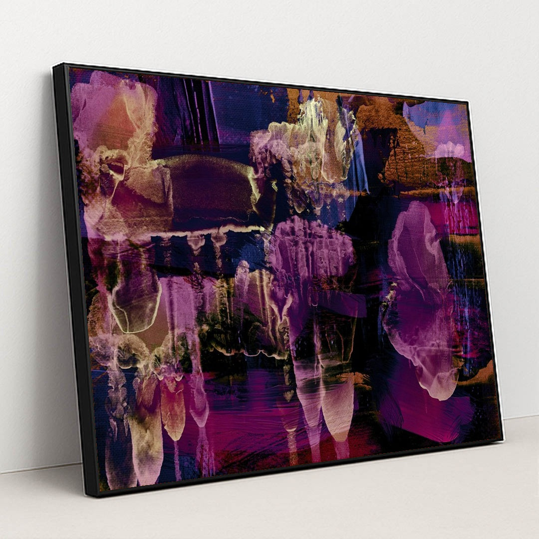 Expressionist Landscape by Steve Johnson - Black Frame Stretchiez