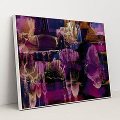 Expressionist Landscape by Steve Johnson - White Frame Stretchiez