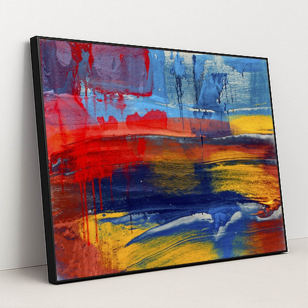 Landscape With Bold Colors by Steve Johnson - Black Frame Stretchiez
