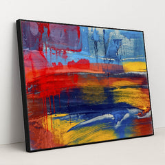 Landscape With Bold Colors by Steve Johnson - Black Frame Stretchiez