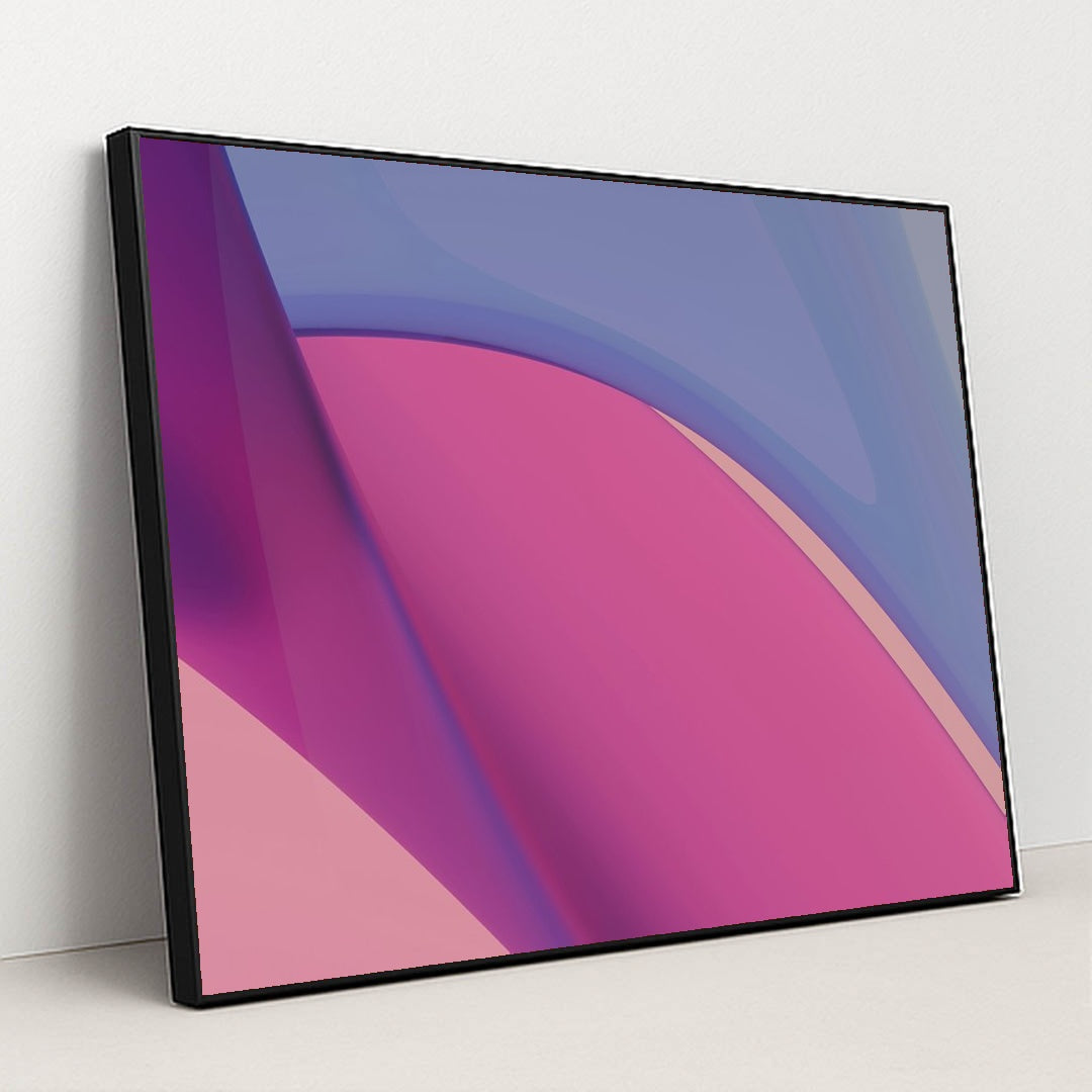 Pink and Purple by Steve Johnson - Black Frame Stretchiez