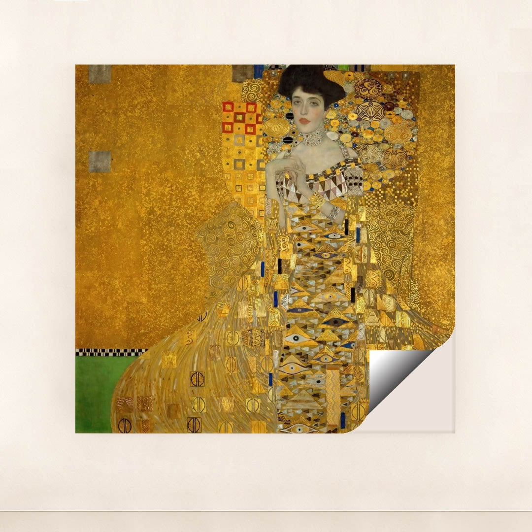 Portrait of Adele Bloch-Bauer I (1907) by Gustav Klimt - Peeliez