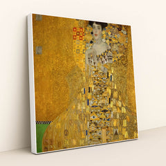 Portrait of Adele Bloch-Bauer I (1907) by Gustav Klimt - White Frame Stretchiez