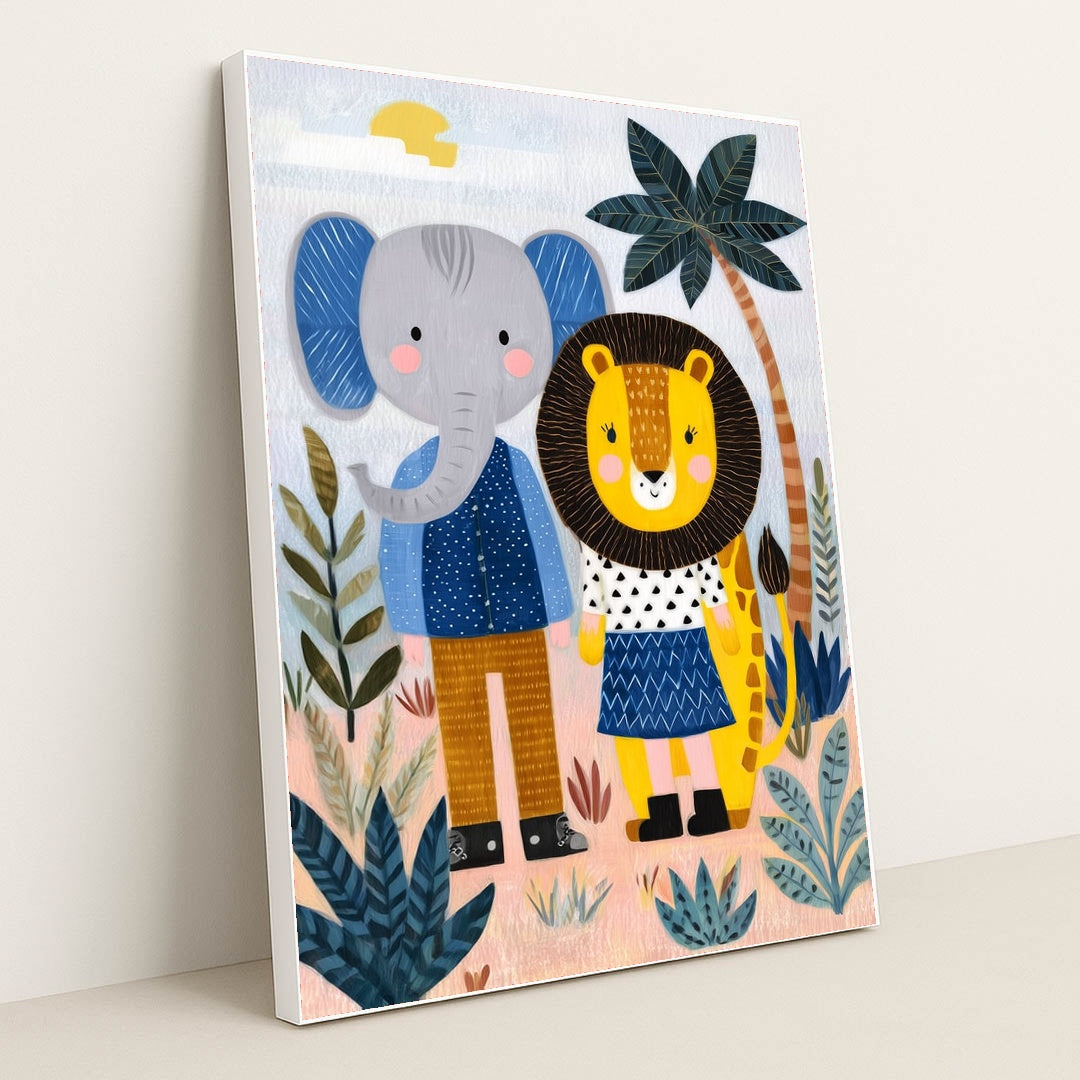 Best Friends Under a Tiny Sun by Melissa King - White Frame Stretchiez