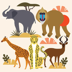 Swati B - A group of wild animals standing next to each other