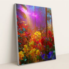 Afterglow Garden by Calvin Grant - Silver Frame Stretchiez