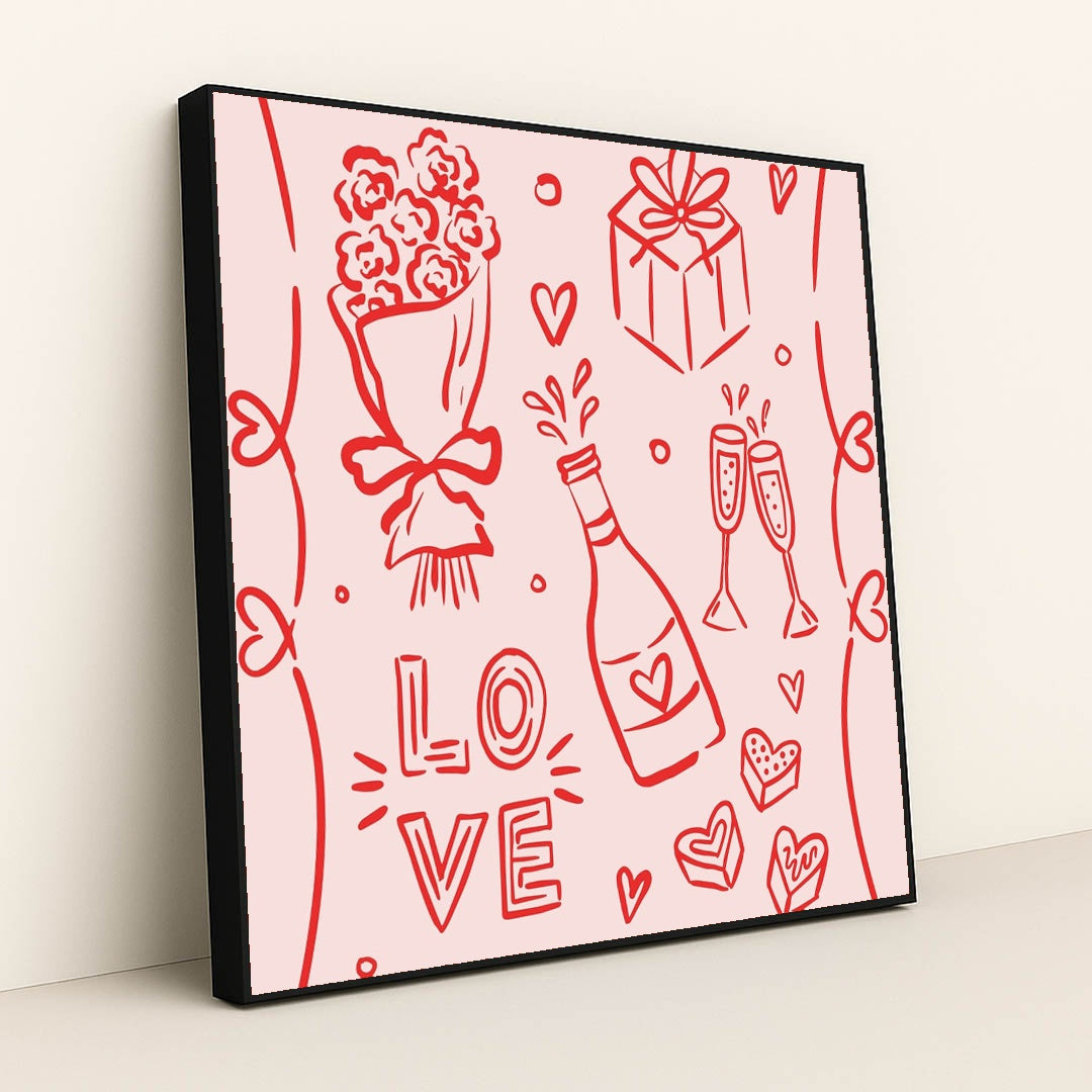 All the Little Ways We Love by Alona Savchuk - Black Frame Stretchiez