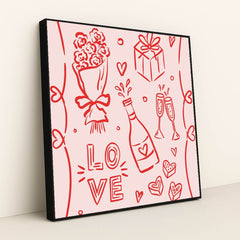 All the Little Ways We Love by Alona Savchuk - Black Frame Stretchiez