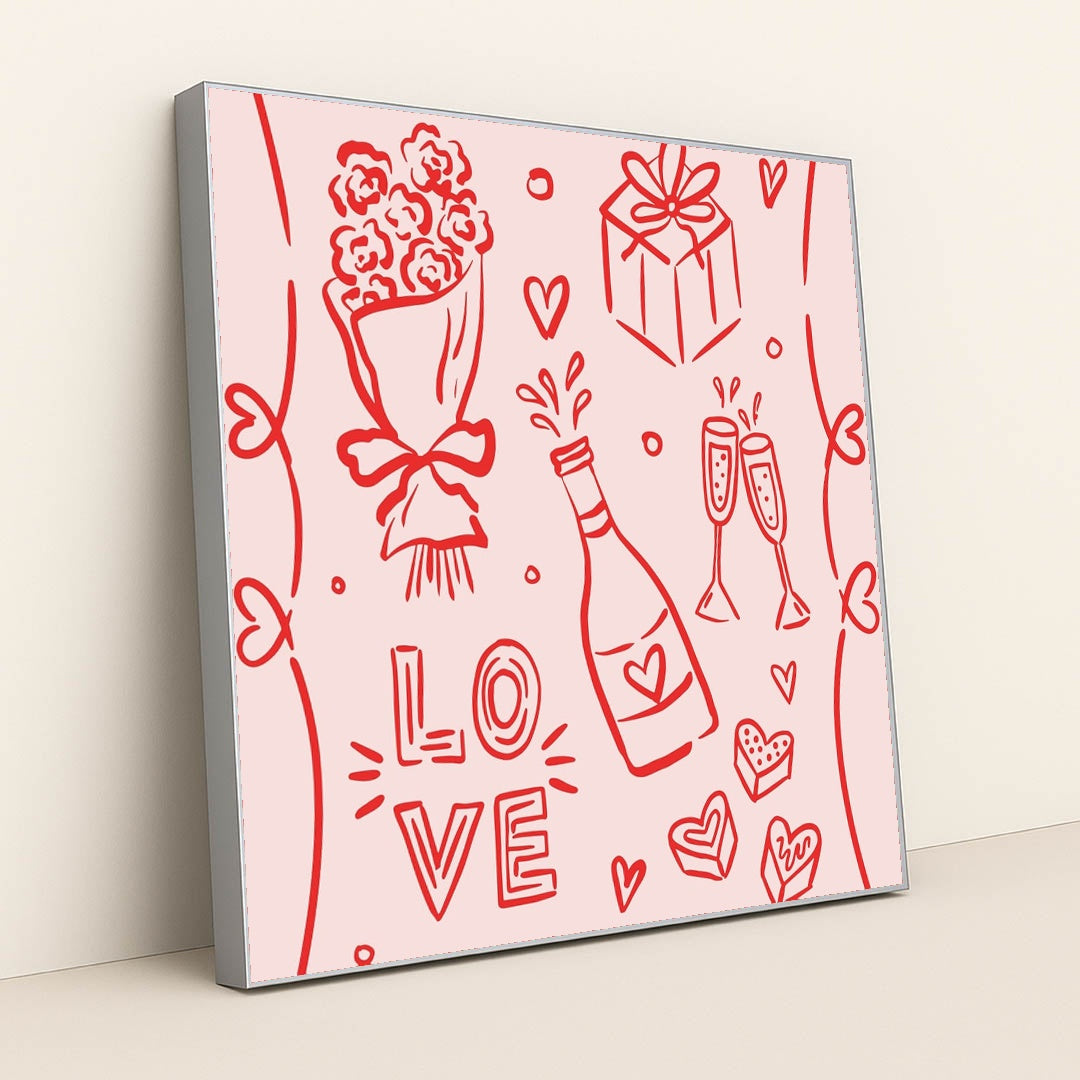 All the Little Ways We Love by Alona Savchuk - Silver Frame Stretchiez