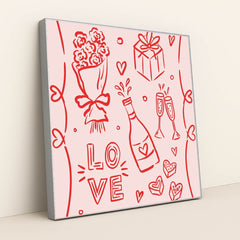 All the Little Ways We Love by Alona Savchuk - Silver Frame Stretchiez