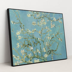 Almond Blossoms by Vincent Van Gogh - Black Frame Stretchiez