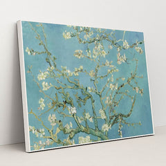 Almond Blossoms by Vincent Van Gogh - White Frame Stretchiez
