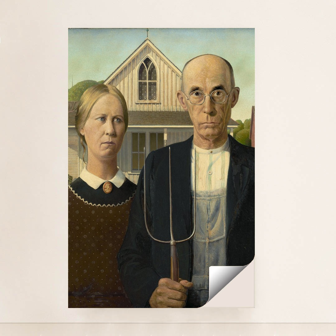 American Gothic by Grant Wood - Peeliez