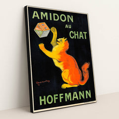 Amidon Au Chat by Leonetto Cappiello - Black Frame Stretchiez