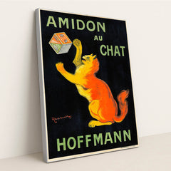 Amidon Au Chat by Leonetto Cappiello - Silver Frame Stretchiez