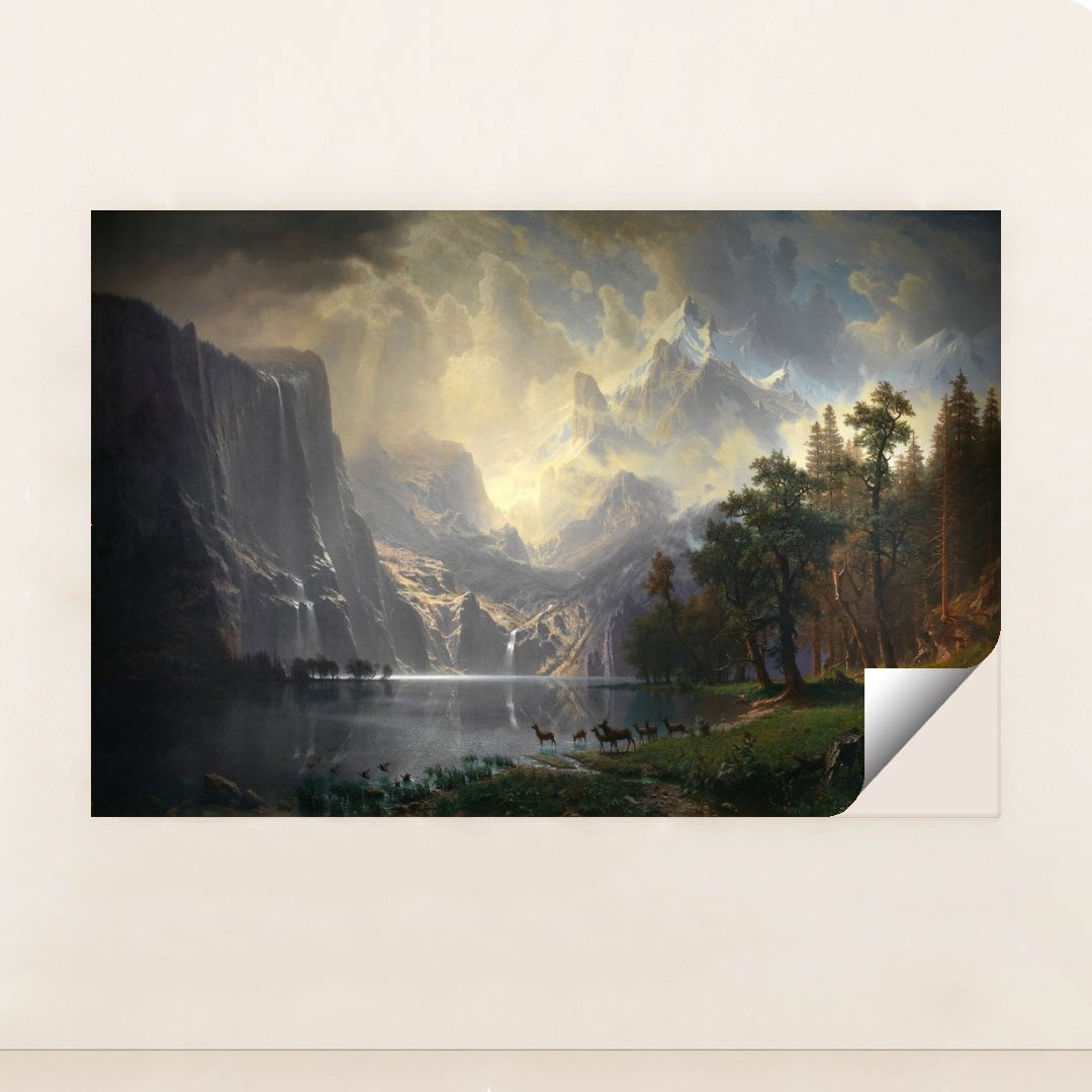 Among the Sierra Nevada, California (1868) by Albert Bierstad - Peeliez