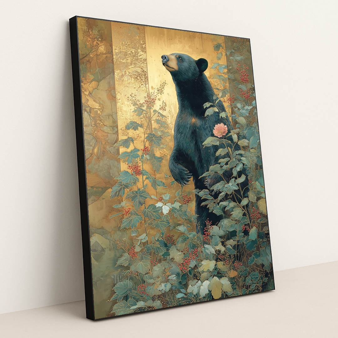 Amongst the Berries by Anna Stone - Black Frame Stretchiez