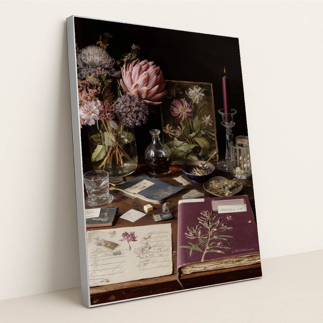 Annotations of Petals by Seven Akins - Silver Frame Stretchiez