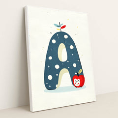 Apple Alphabet by Melissa King - White Frame Stretchiez