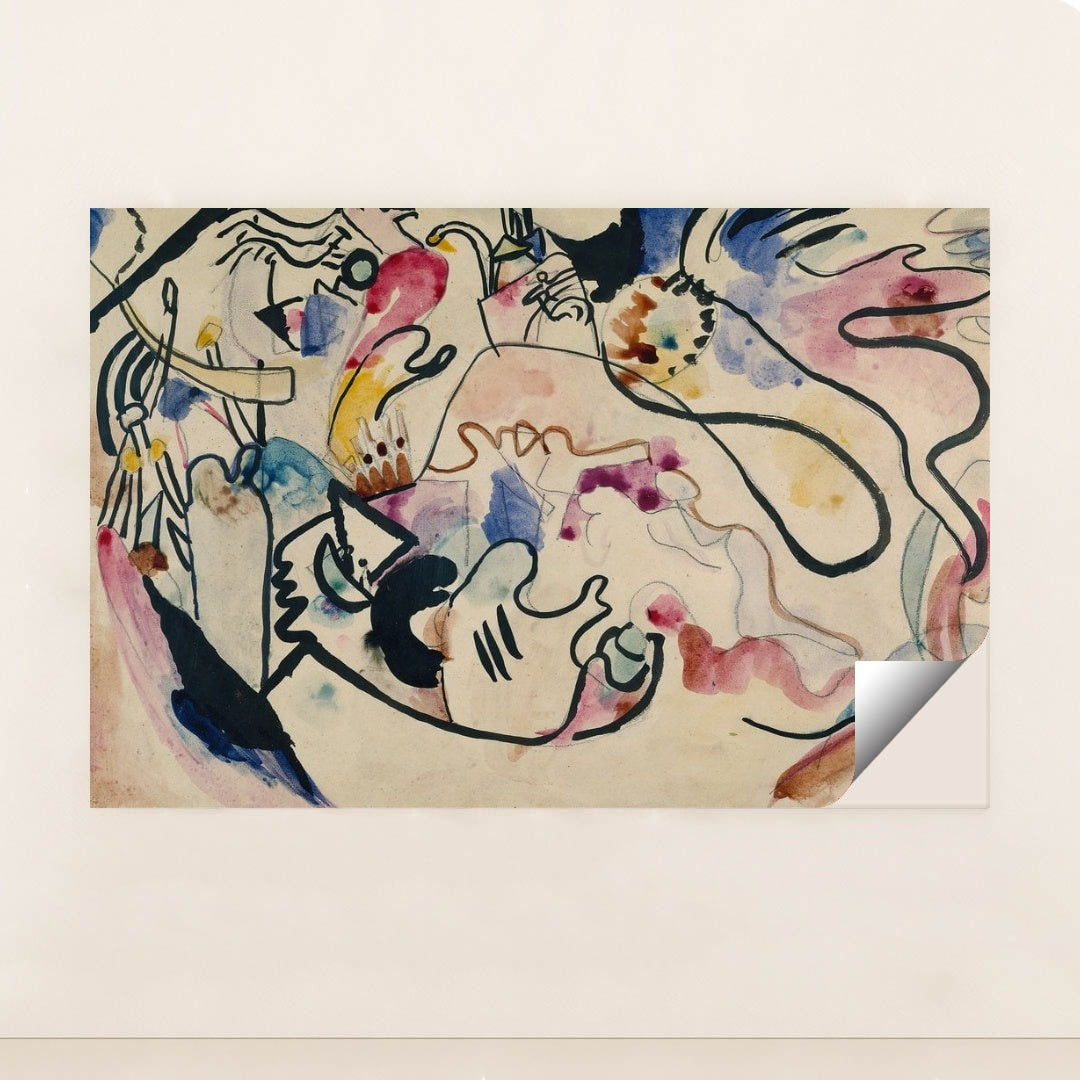 Aquarell Nr. 8 ‘Jüngster Tag’ (1911) by Wassily Kandinsky - Peeliez