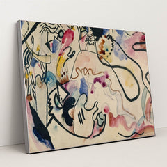 Aquarell Nr. 8 ‘Jüngster Tag’ (1911) by Wassily Kandinsky - Silver Frame Stretchiez