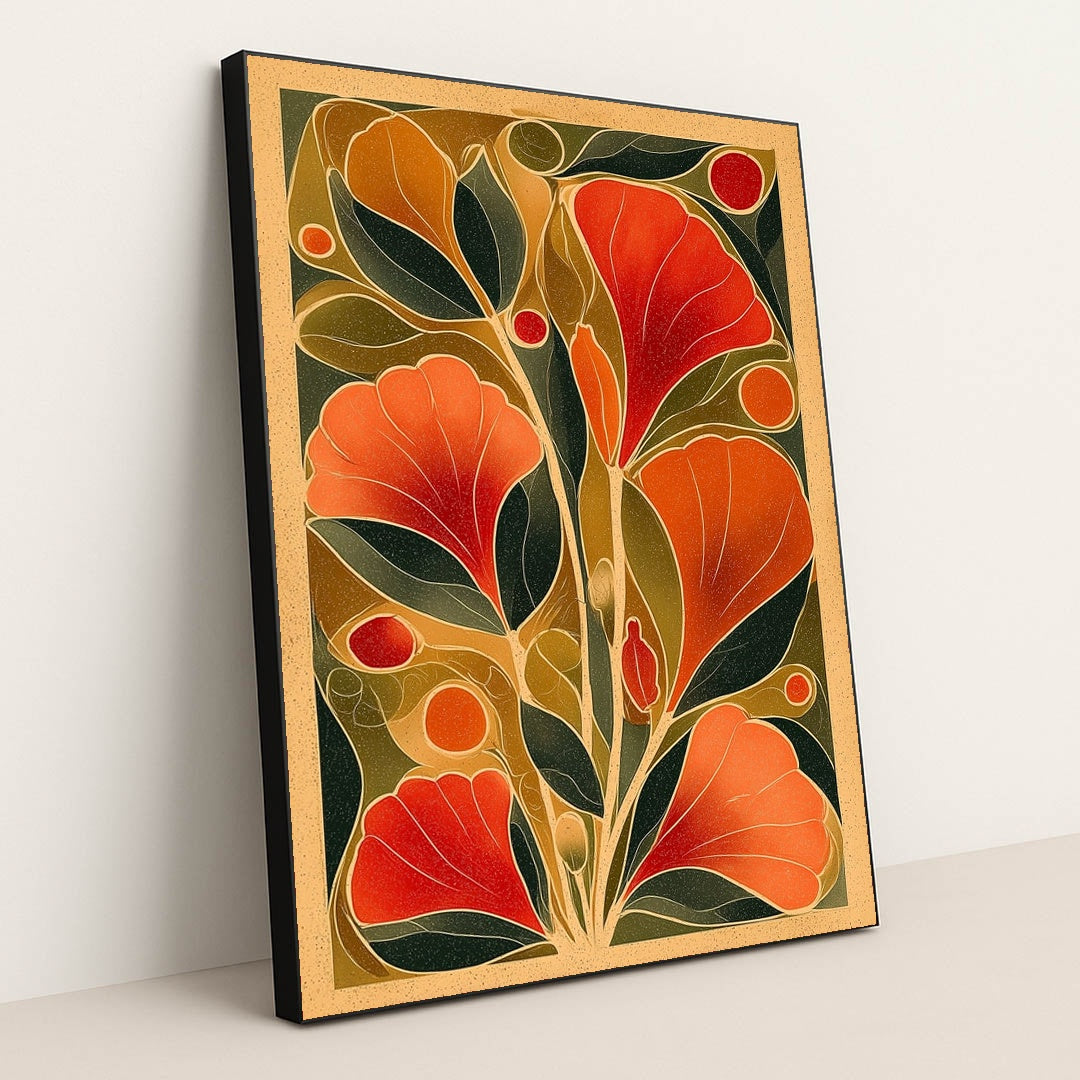 Artisan Foliage by Sarah Jones - Black Frame Stretchiez