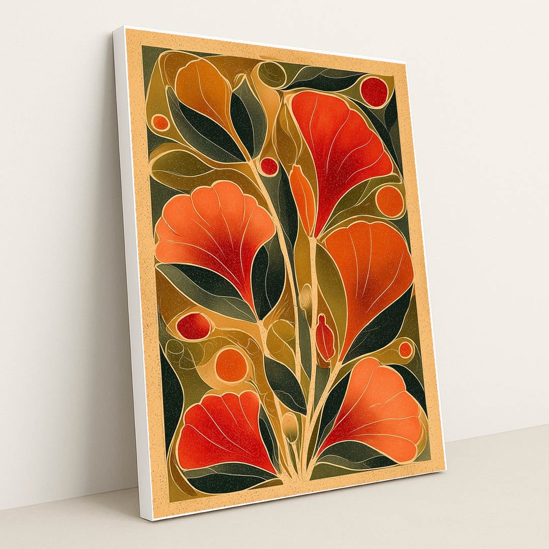 Artisan Foliage by Sarah Jones - White Frame Stretchiez