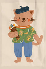 The Feline Fine Artist by Melissa King