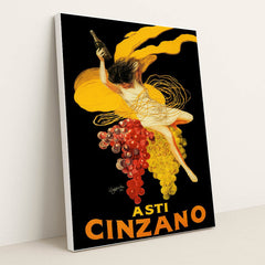 Asti Cinzano (1910) by Leonetto Cappiello - White Frame Stretchiez