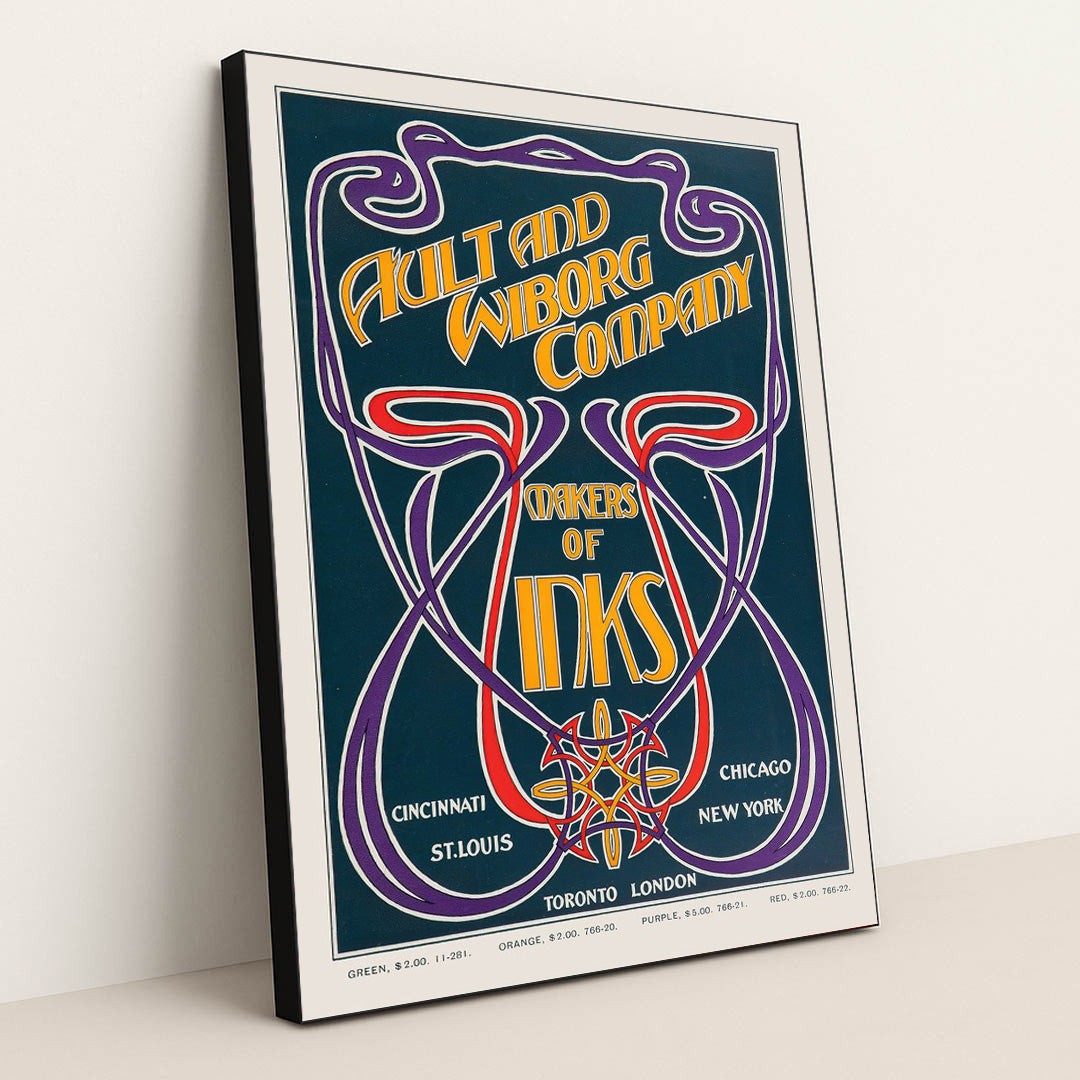 Ault and Wiborg, Ad. 109 (1890-1913) by Anonymous - Black Frame Stretchiez