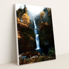 Autumn at Multnomah by Nick Chung - White Frame Stretchiez