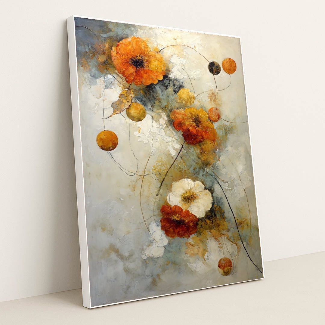 Autumn Blooms by Tara Phillips - White Frame Stretchiez