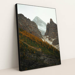 Breathtaking Autumn Mountain Landscape by Luke Miller - Black Frame Stretchiez