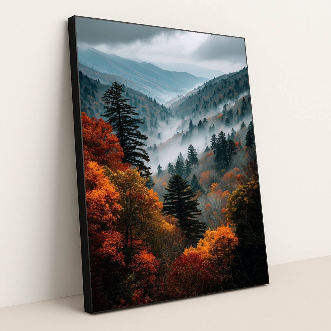Autumnal Haze by Tara Phillips - Black Frame Stretchiez