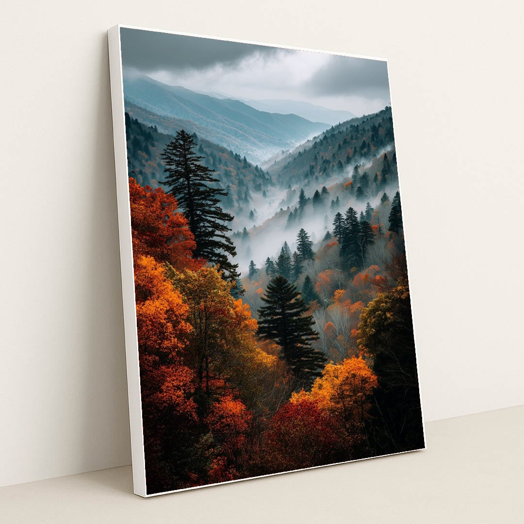 Autumnal Haze by Tara Phillips - White Frame Stretchiez