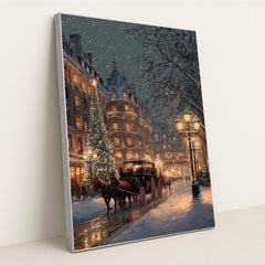 Avenue of Golden Light by James Green - Silver Frame Stretchiez