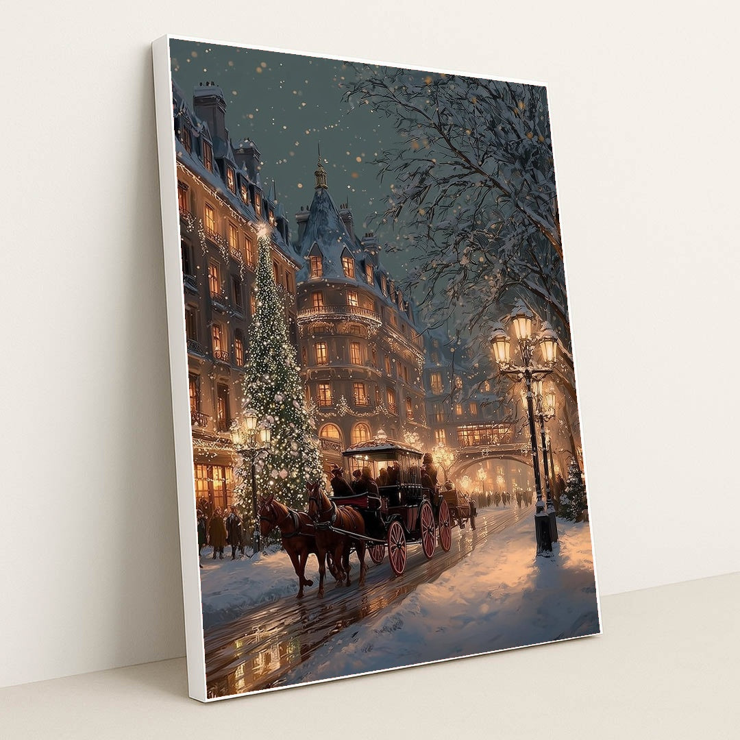 Avenue of Golden Light by James Green - White Frame Stretchiez