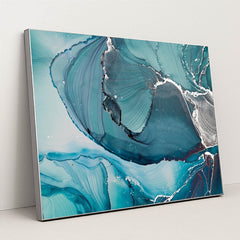 Azure Agate by Anonymous - Silver Frame Stretchiez