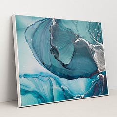 Azure Agate by Anonymous - White Frame Stretchiez