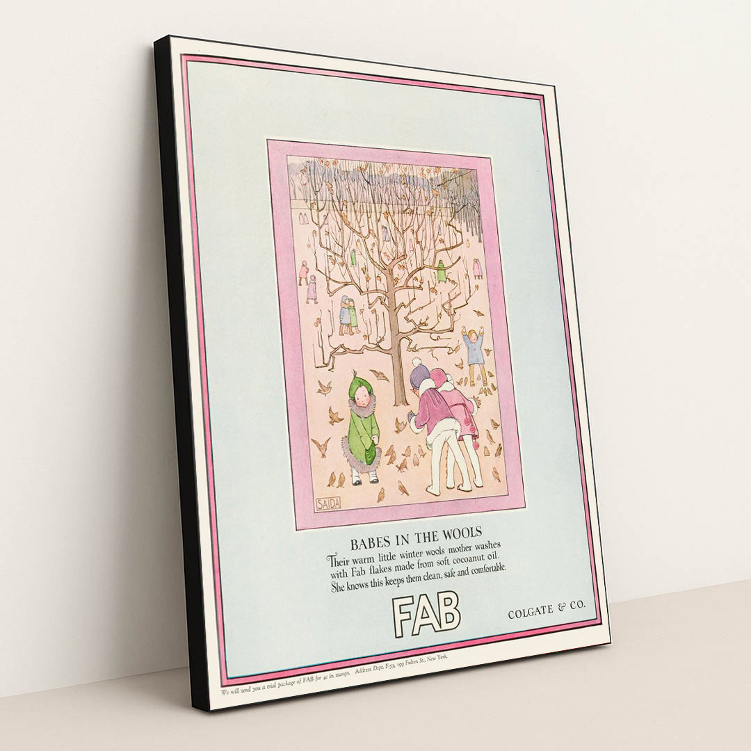 Fab, Babes in the wools (1923) by Henriëtte Willebeek le Mair - Black Frame Stretchiez