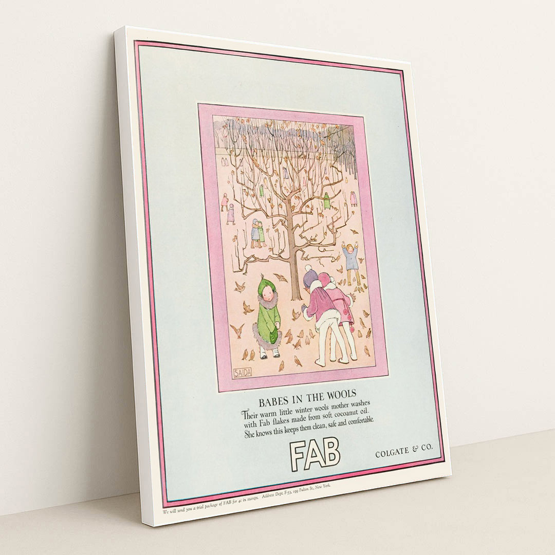 Fab, Babes in the wools (1923) by Henriëtte Willebeek le Mair - White Frame Stretchiez